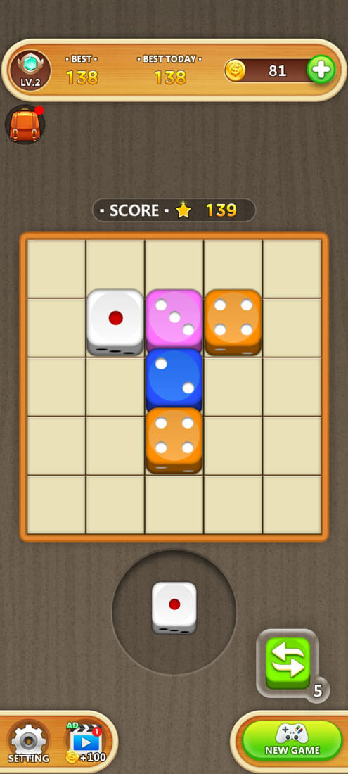 Dice Puzzle - Free Casual Games!