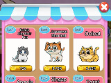 Cats in shop in Kitty's Room