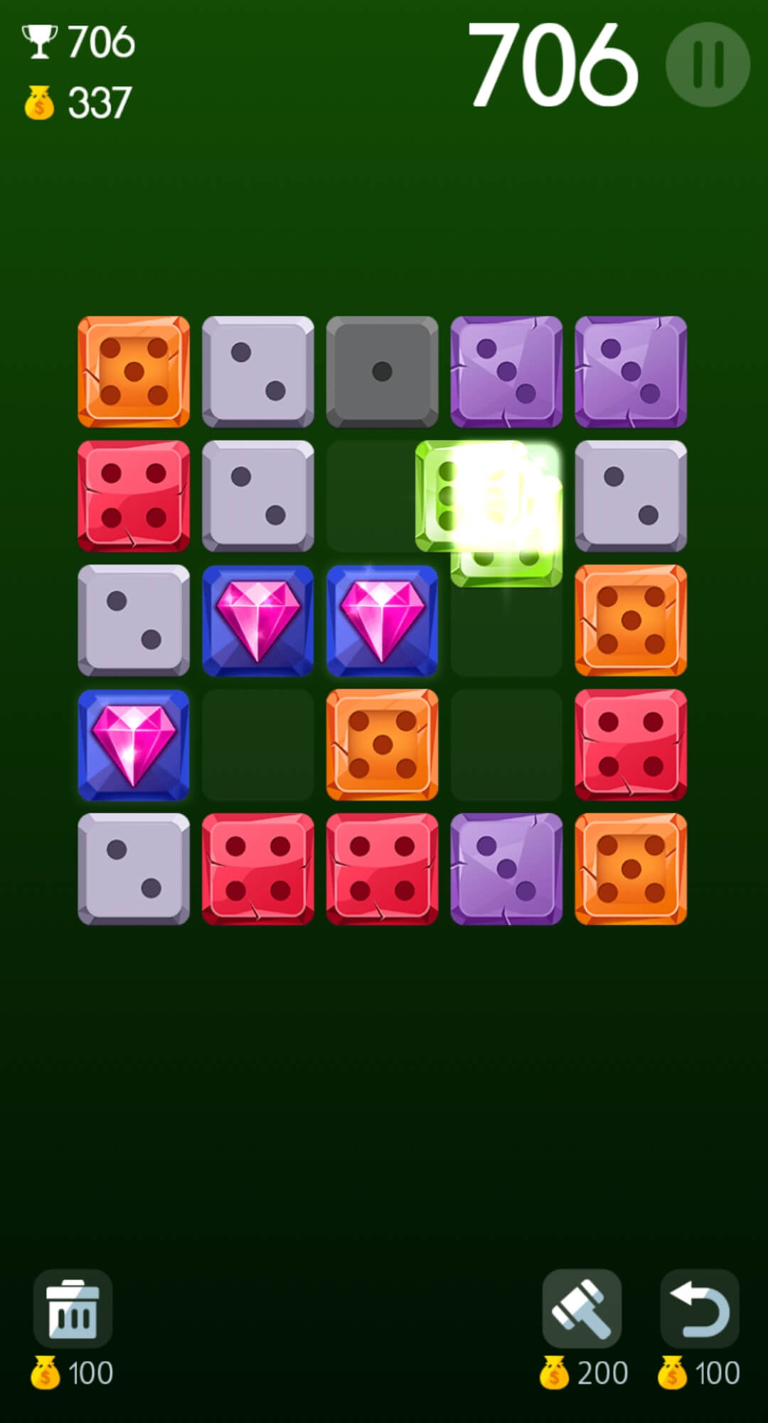 Jewel Games: Dice Merge Puzzle - Free Casual Games!