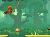 Swinging in the vines in Banana Kong 2