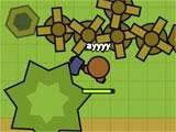 Hunting for resources in Moomoo.io Moomoo.io hunting for resources