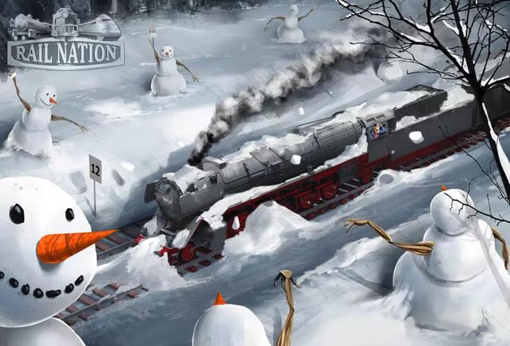 Rail Nation Introduces New Minigame "Snowball Battle"