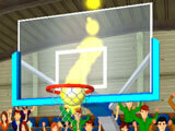 A shot from the side in 3D Basketball