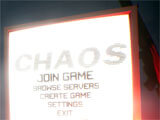 Chaos main menu