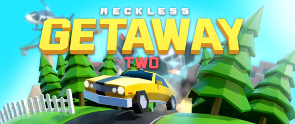 Jogando Reckless Getaway 2 no celular. 