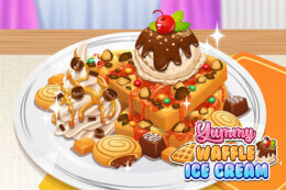 Yummy Waffle Ice Cream  thumb