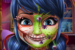 Dotted Girl Halloween Makeup thumb