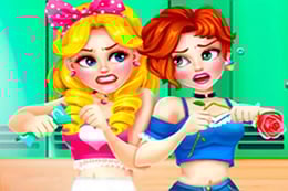 School Girls Battle Beauty Salon thumb