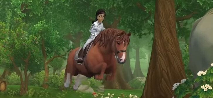 Riding a Curly Horse in Star Stable Online