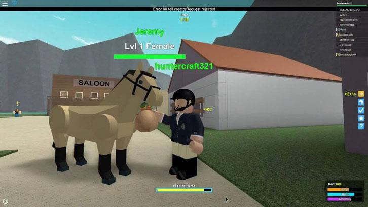 jogo de fazenda que tem como você andar de cavalo no roblox