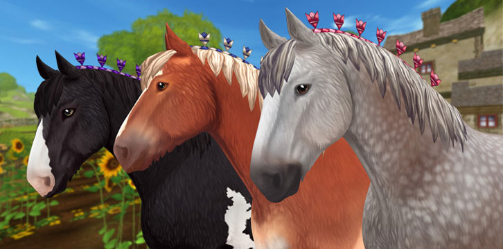 Three New Clydesdale Horses Join the Pack in Star Stable