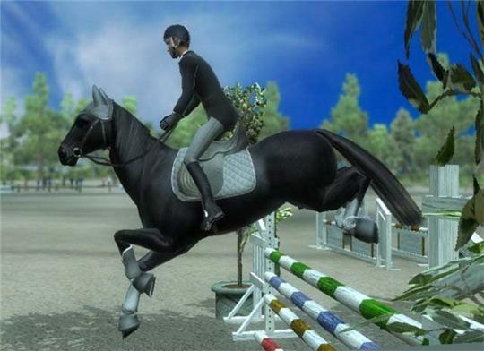 Magnificent Jump in Ride: Equestrian Simulation