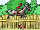 Horse jumping in My Pony Stables