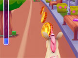 Running past the trees in Unicorn Runner 3D Unicorn Runner 3D running past the trees