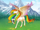 Valley of Unicorns: Rainbow alicorn