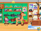 Playing with your horse in My City: Star Horse Stable