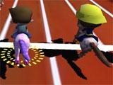 Horse Racing 3D Kids Edition starting a race