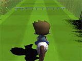 Horse Racing 3D Kids Edition jumping over hurdles