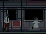 Going behind the little girl