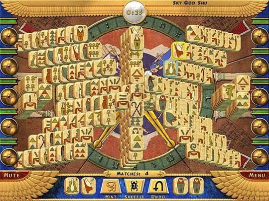 Sky God Shu Pattern in Luxor Mahjong