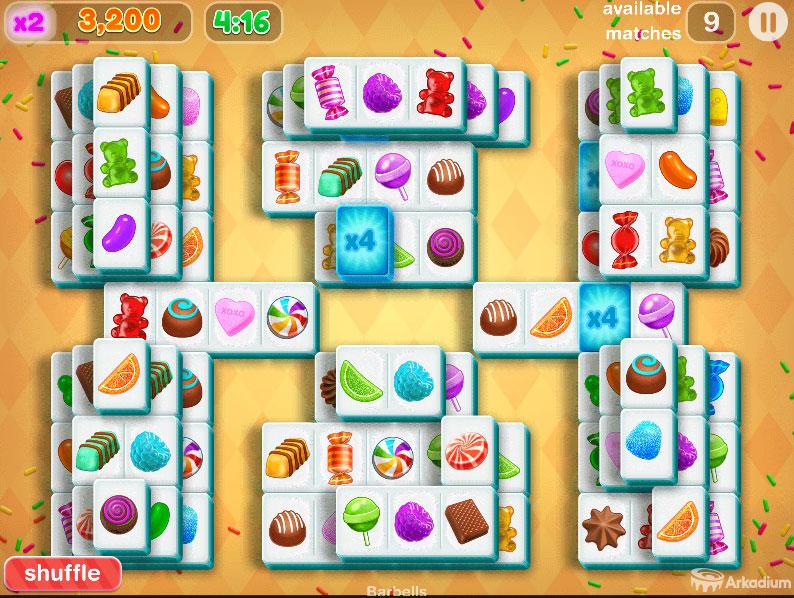 Mahjongg Candy - Jogo Grátis Online