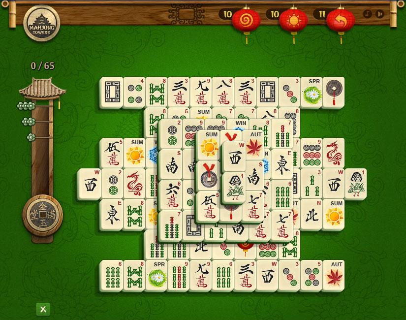 Jogos de Mahjong Tower 