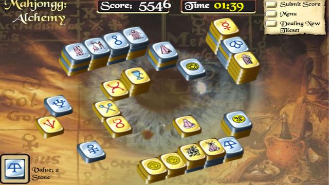 Game Mahjong Alchemy online. Play for free