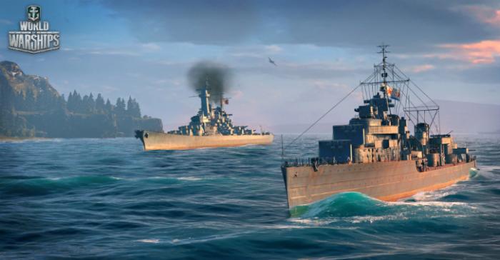 A pair of Destroyers in World of Warships