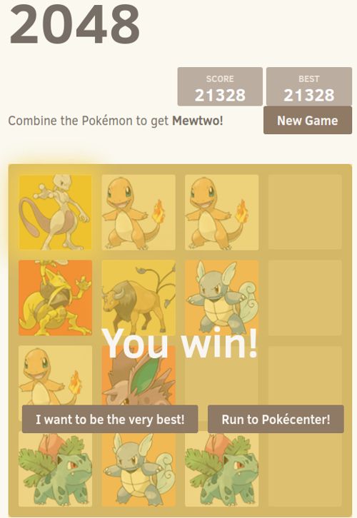 2048 Pokemon