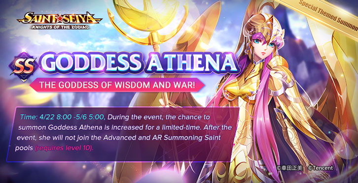 The Goddess of War and Wisdom Joins Saint Seiya Awakening: Knights of the Zodiac