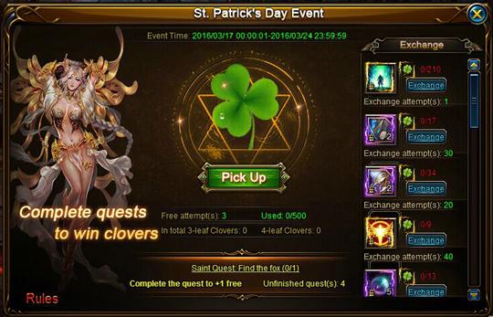 Celebrate St Patrick's Day with Guardians of Divinity and Siegelord