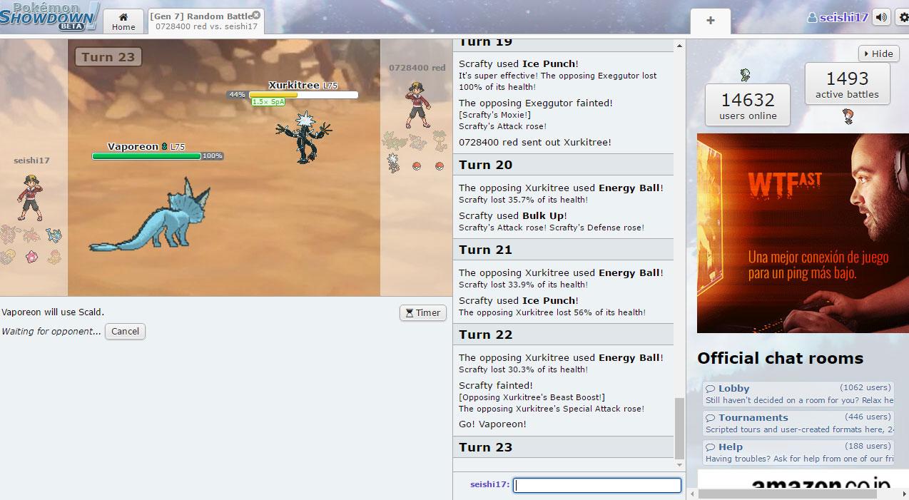 Screenshot of Pokémon Showdown (Browser, 2011) - MobyGames