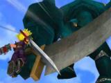 Cloud Strife performing a break attack