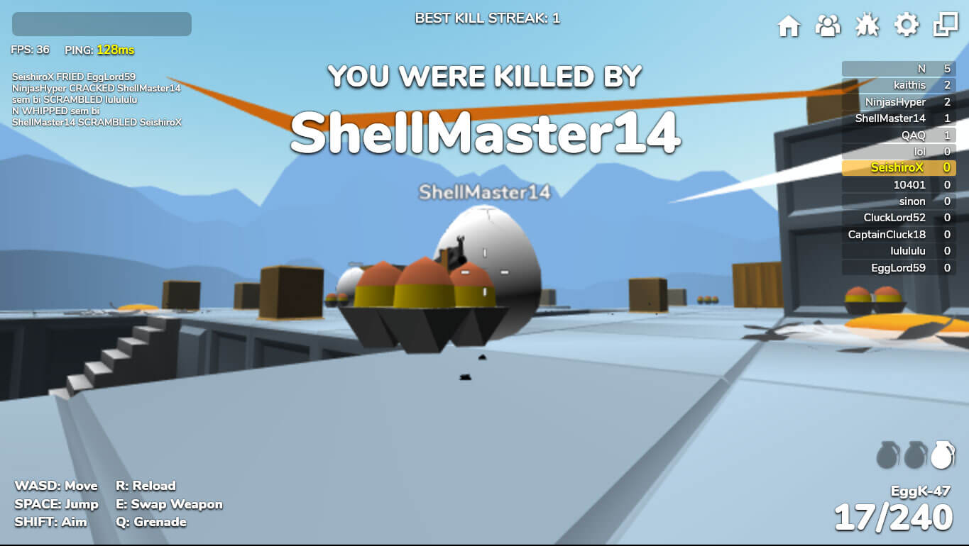 SHELL SHOCKERS! / X