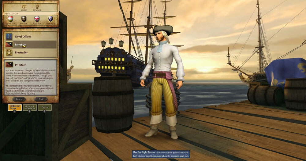 pirates of the burning sea female