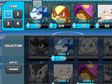 Monster selection screen in Monster Masters