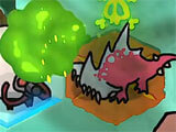 Fighting enemies in the game