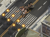Fighting against waves of enemies in Mafia Boss