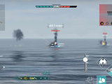 Engaging enemy ships in War Thunder Mobile