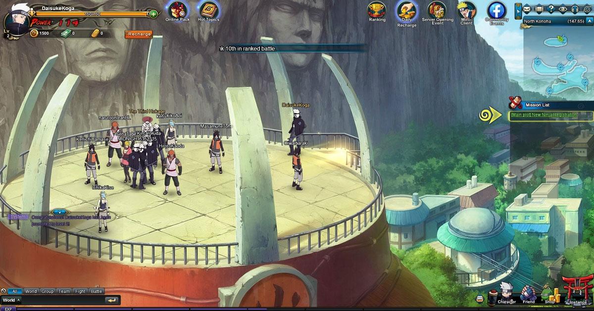 Dicas para jogar o MMORPG Naruto Online