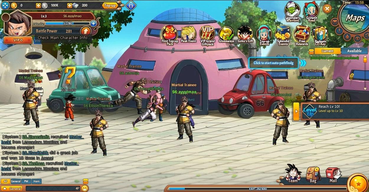 Dragonball Z Online Mmo Square