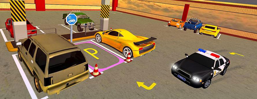 Police Car Parking City Highway: Car Parking Games large
