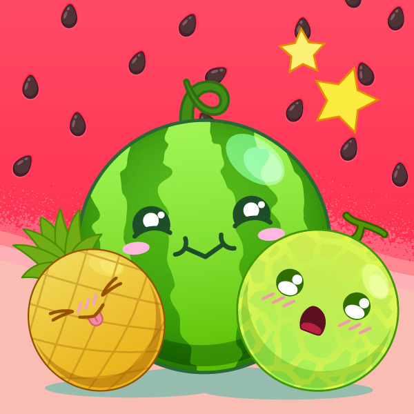 Watermelon Merge - Monstera Play