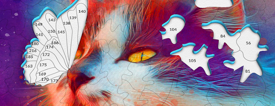 April: Jigsaw Puzzle by Number large