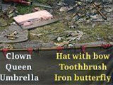 List of the items to be found