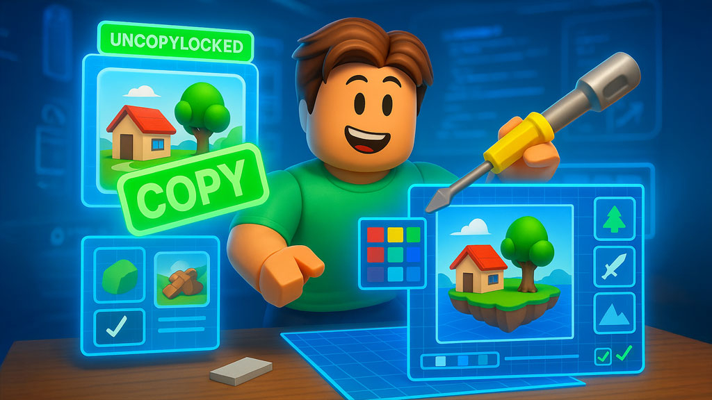 How To Copy And Customize Games On Roblox Roblox Go