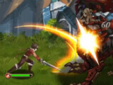 Attacking enemies in Tales of Erin Attacking enemies in Tales of Erin