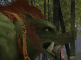 Characters take on a giant beast in Rappelz