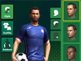 Player customization in Football Strike