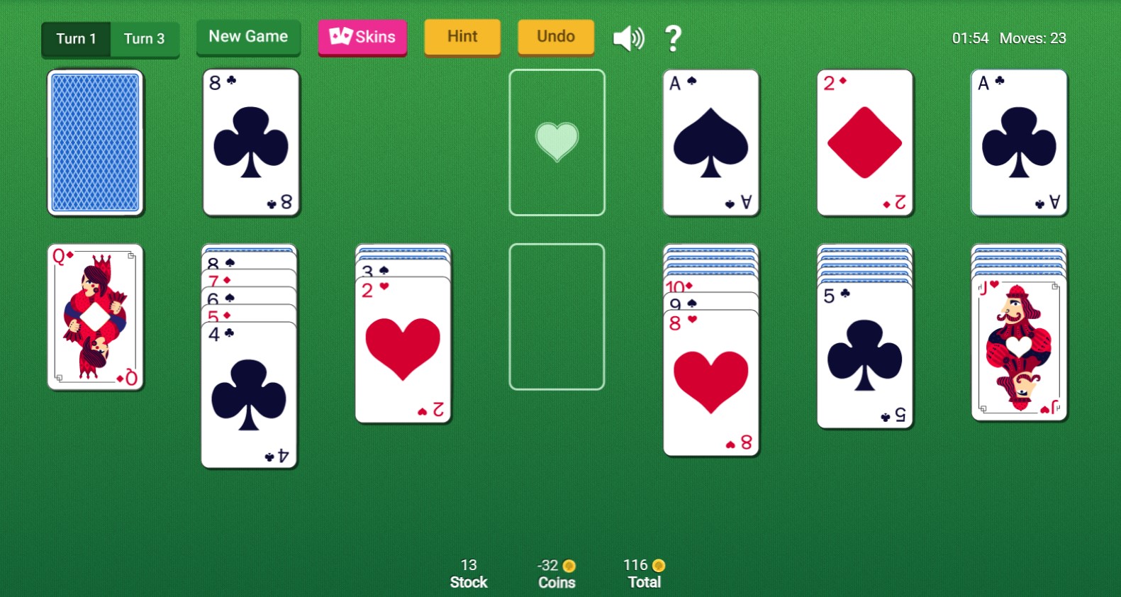 Online Vegas Solitaire - Online Solitaire